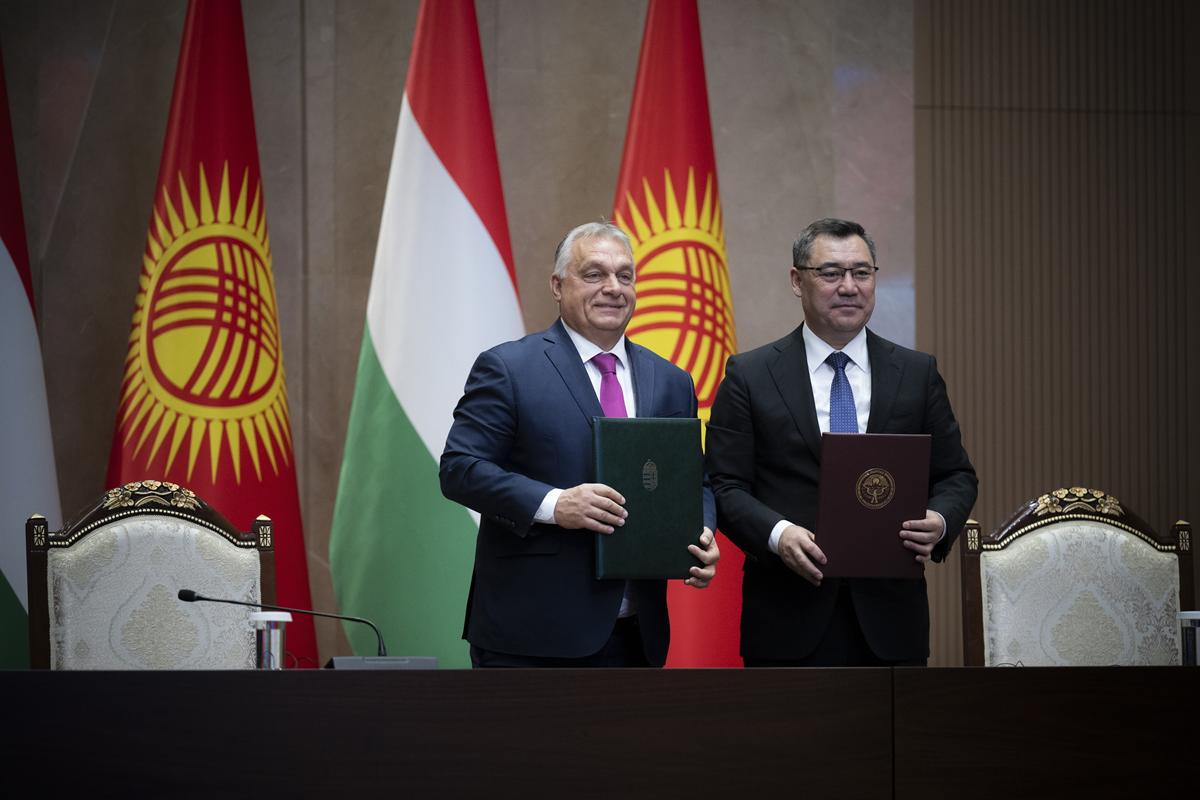 Orbán visits Kyrgyzstan