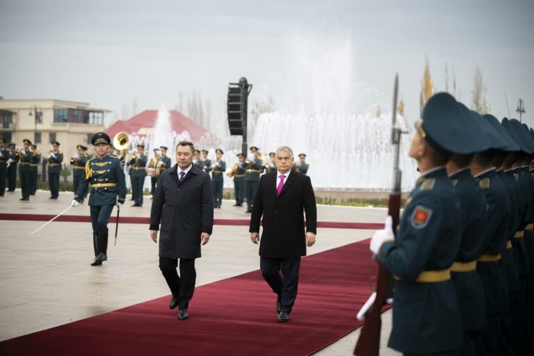 Orbán visits Kyrgyzstan