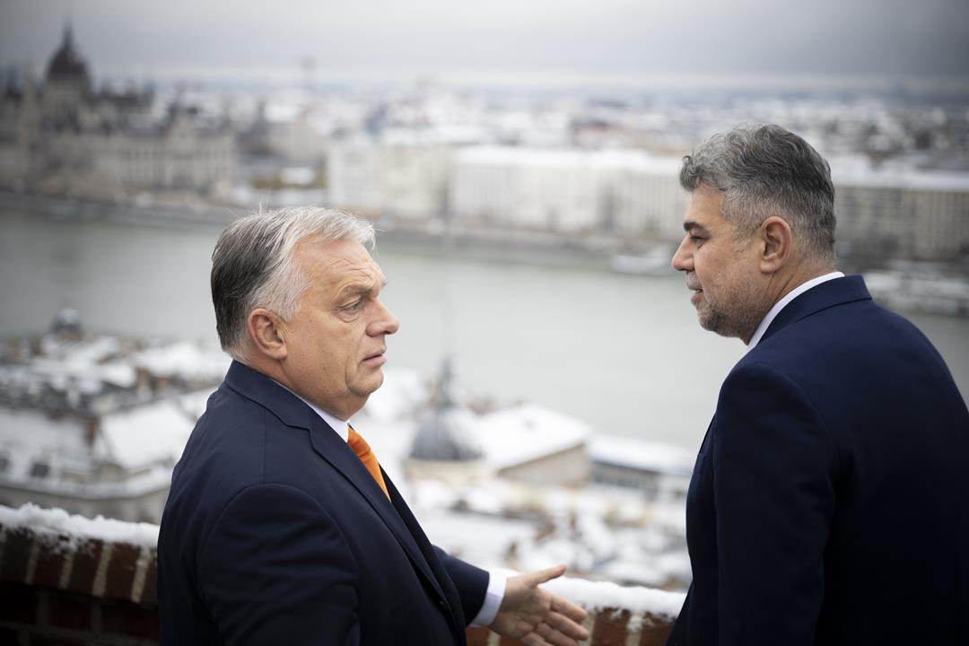 PM Orbán and PM Ciolacu in Budapest after snowfall