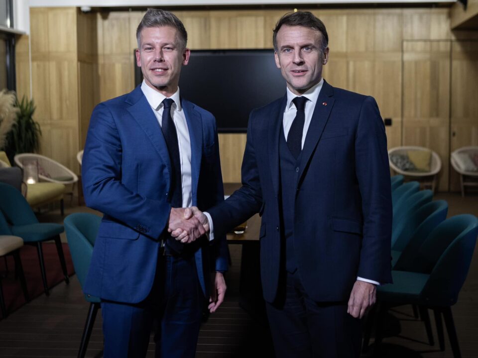 Péter Magyar and Emmanuel Macron