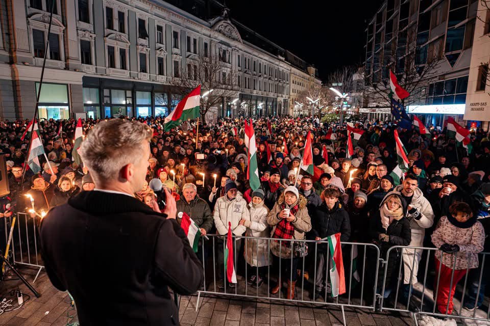 Péter Magyar in Debrecen