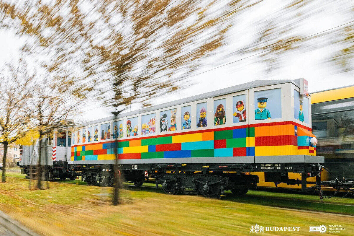 LEGO tram in Budapest