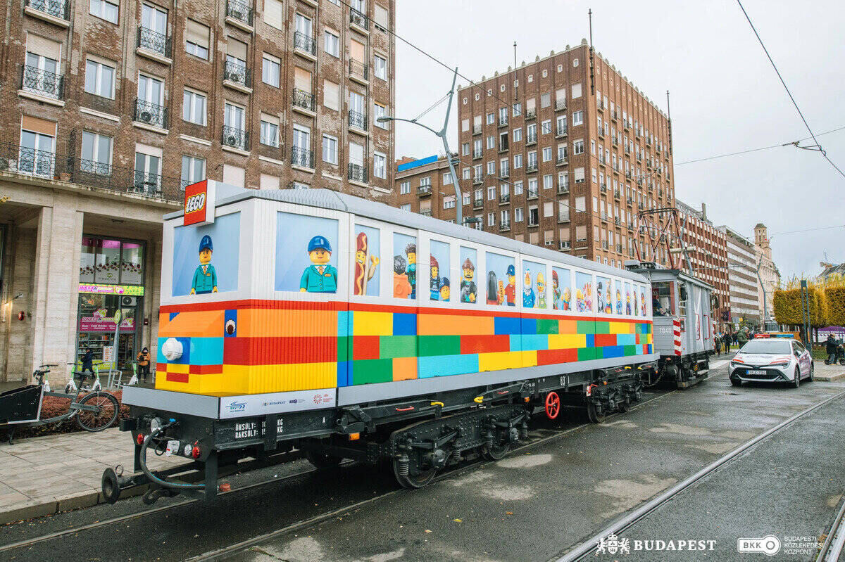 LEGO tram in Budapest