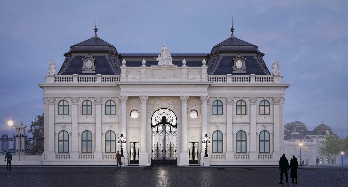 north wing of the Royal Palace of Buda restored