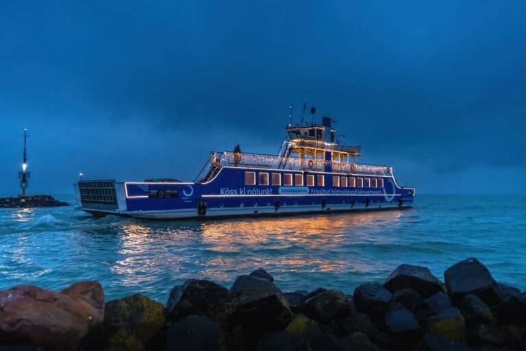 Balaton light ferry and decorated Budapest cogwheel railway makes Advent brighter