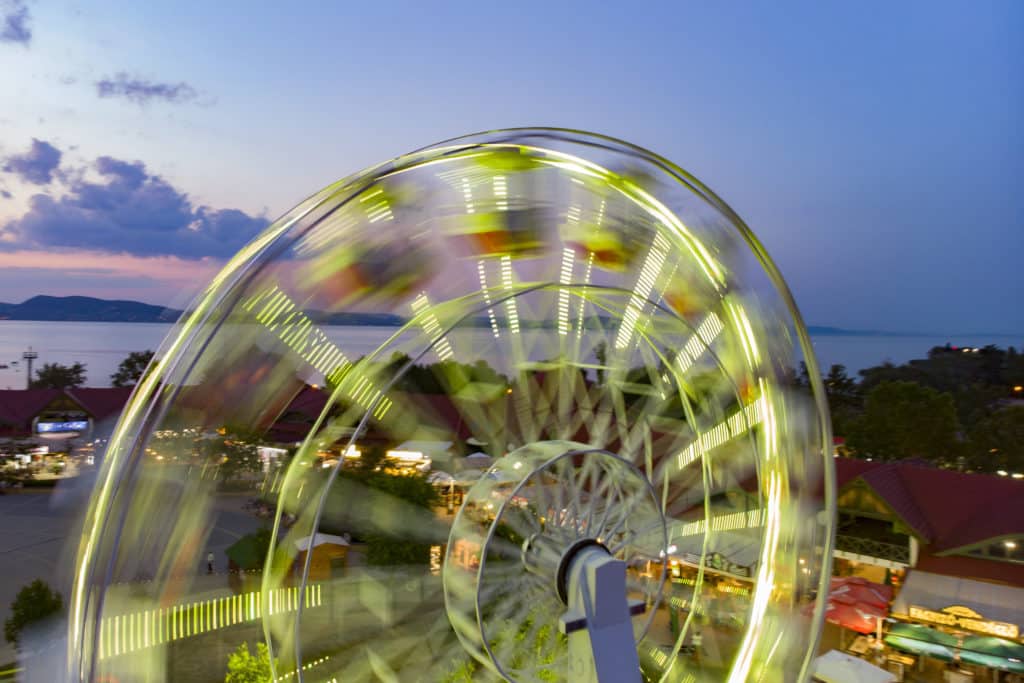 Ferris wheel at the Lake Balaton