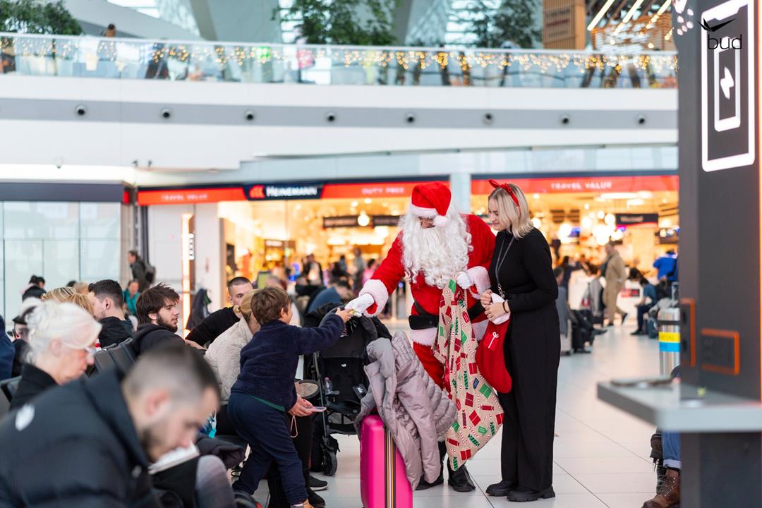 Santa Claus at Budapest Airport