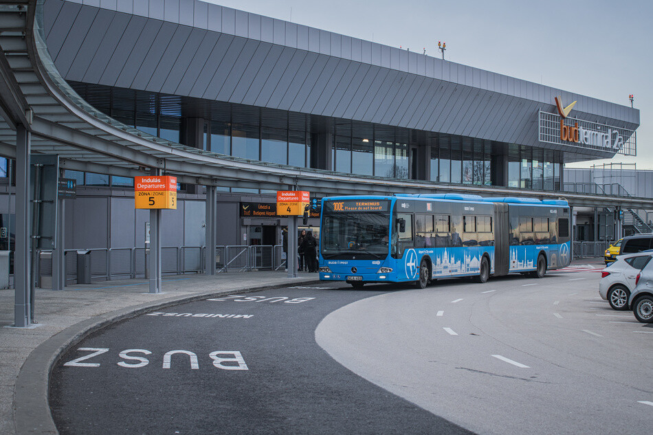 budapest airport shuttle bus 100e