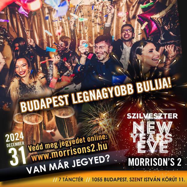 Morrison's 2 Klub NYE party
New Year's Eve parties in Budapest