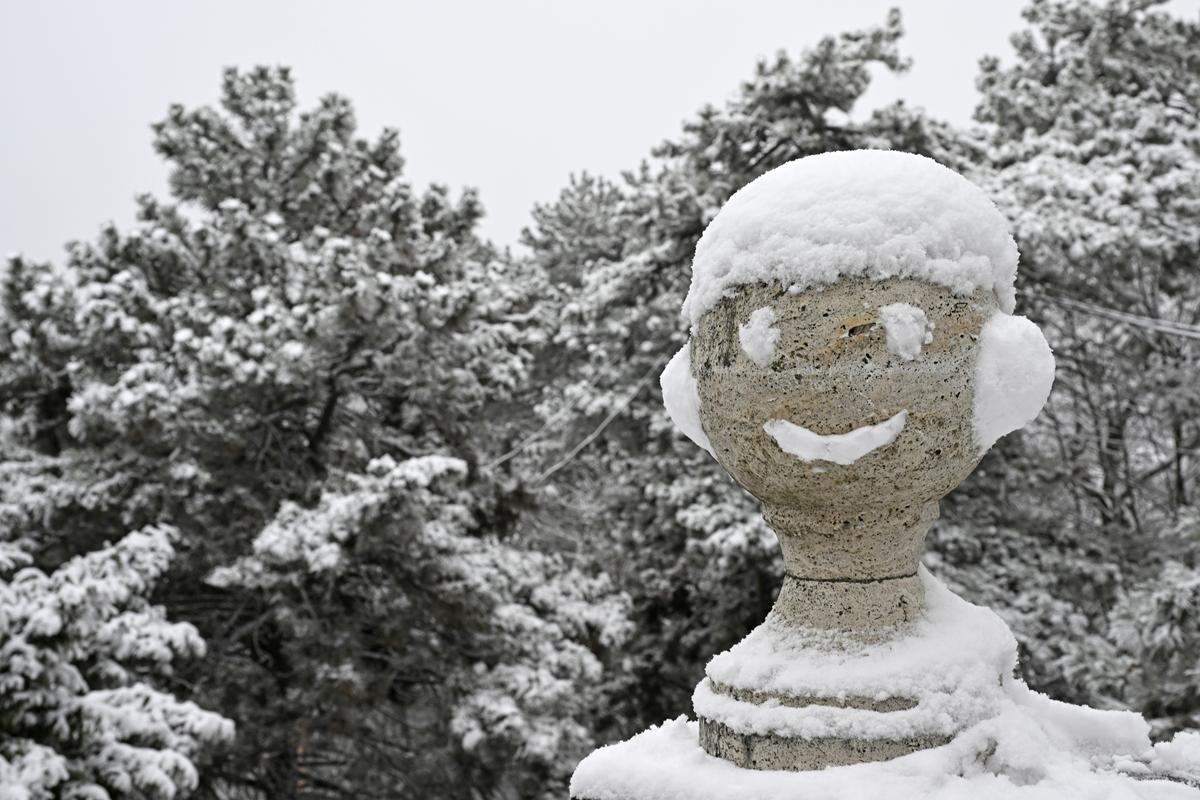 snow in Hungary Christmas