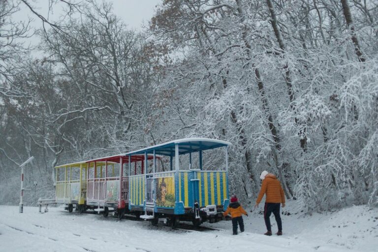 snow in Hungary Christmas