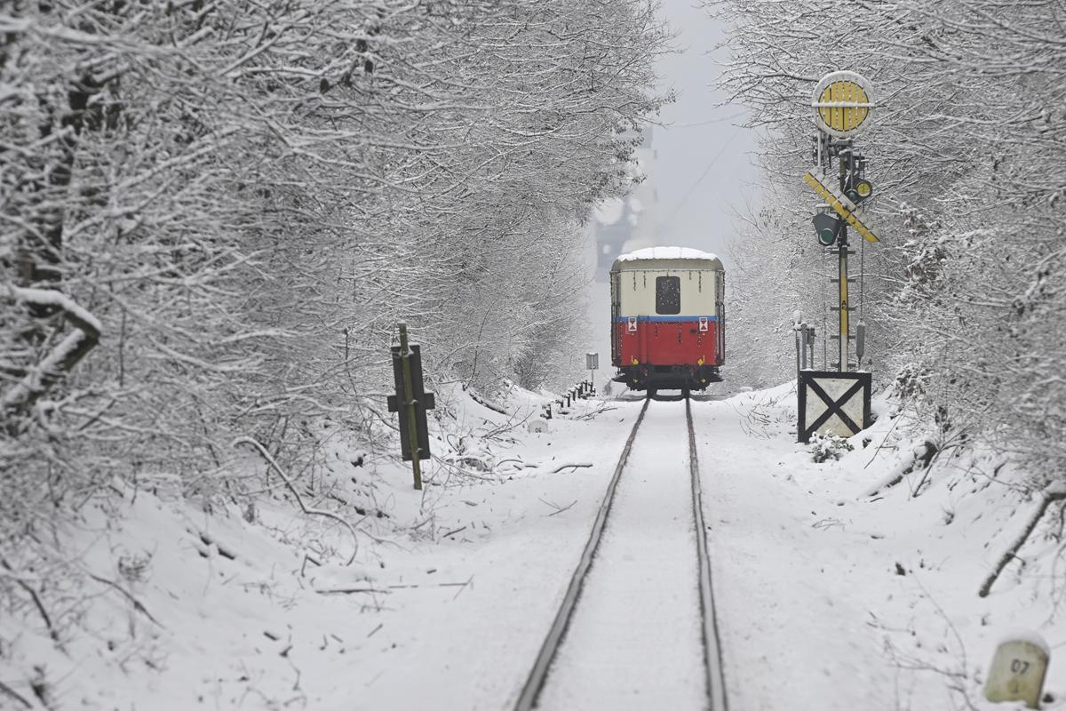 snow in Hungary Christmas