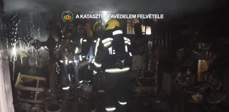 L'appartamento di un decoratore di star inglese è andato a fuoco vicino al Buda Castle Garden Bazaar
