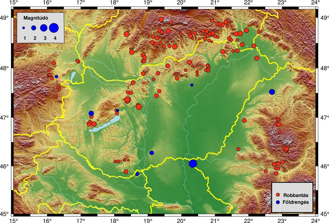 Earth tremors in the Carpathian Basin (Copy)