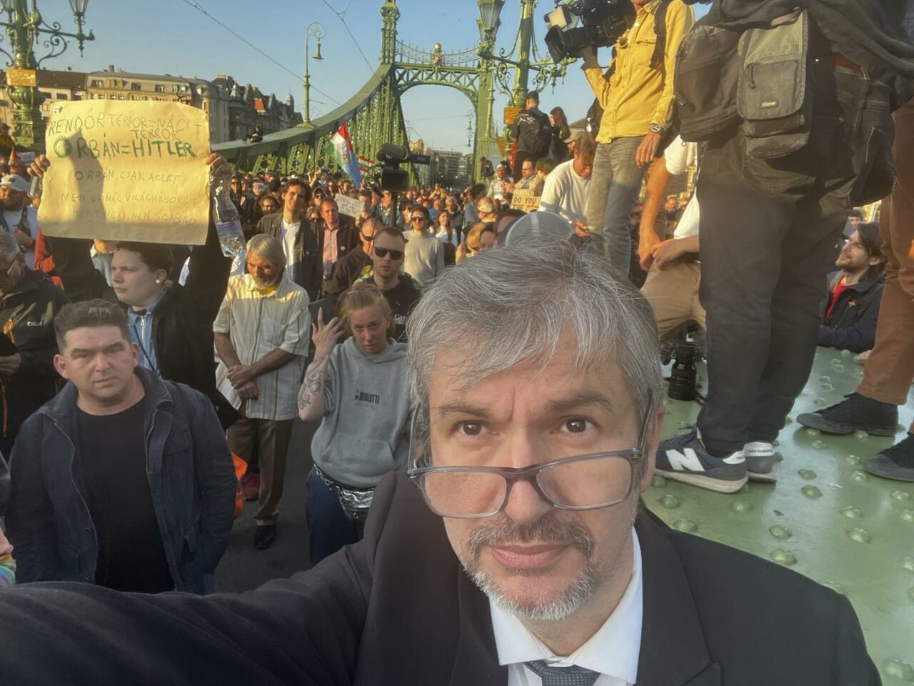 Hadházy protest budapest police