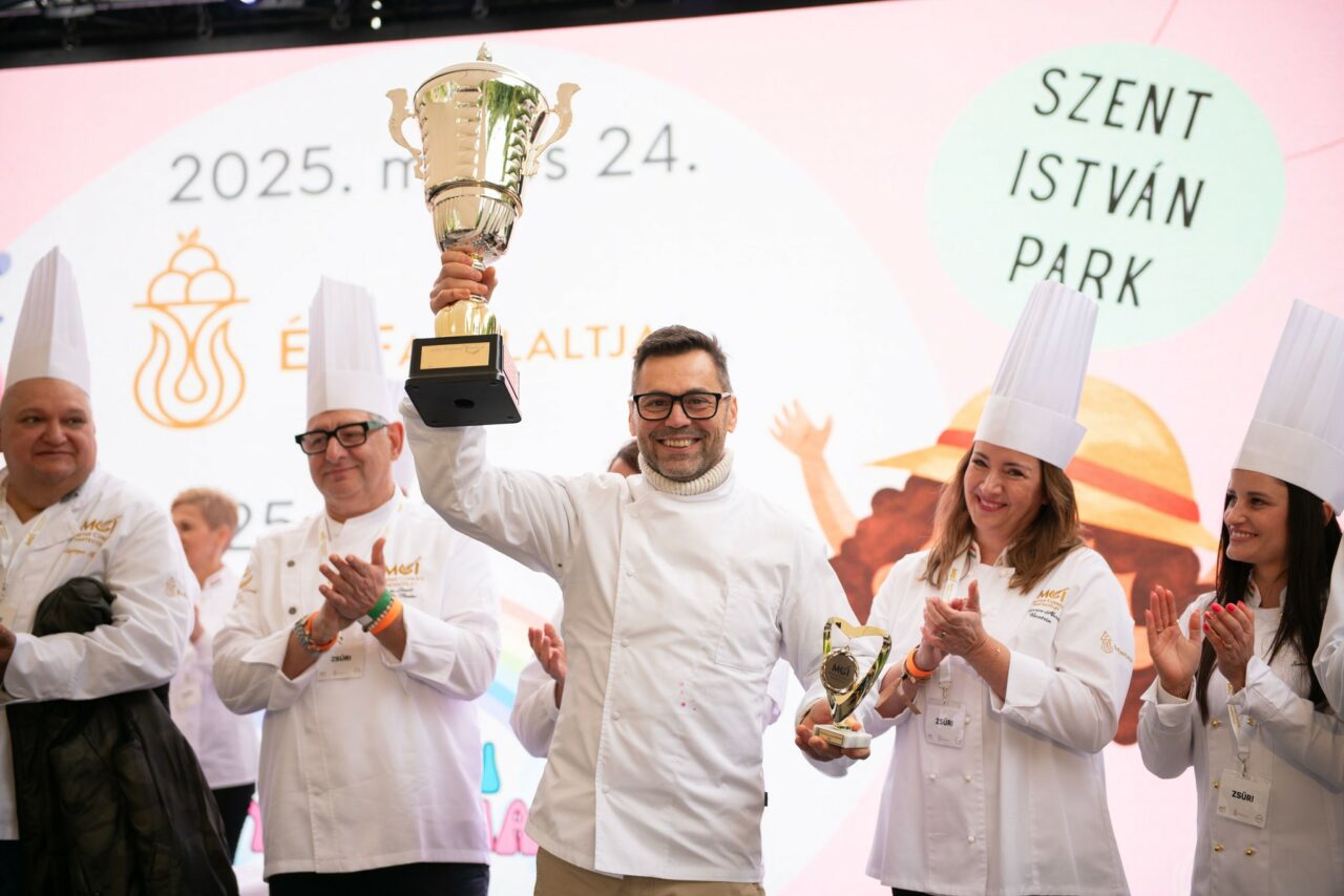 Ice cream of the year winner Sándor Márton