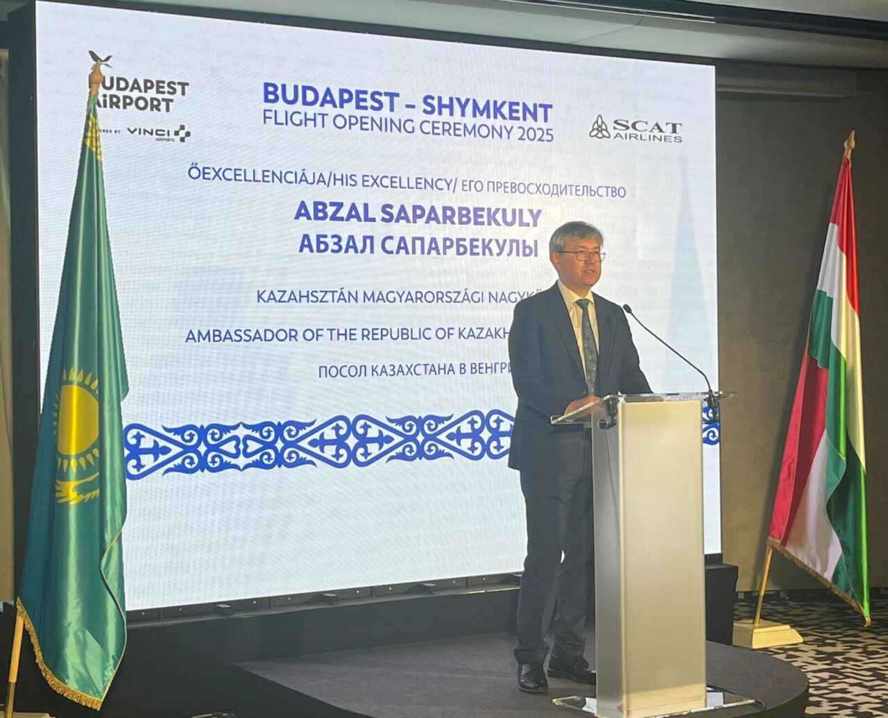Kazakh ambassador Abzal Saparbekuly
