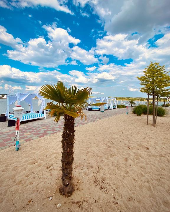 Lupa beach Budapest's sandy seashore