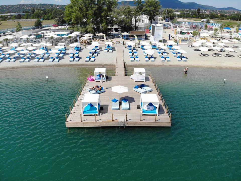 Lupa beach Budapest's sandy seashore