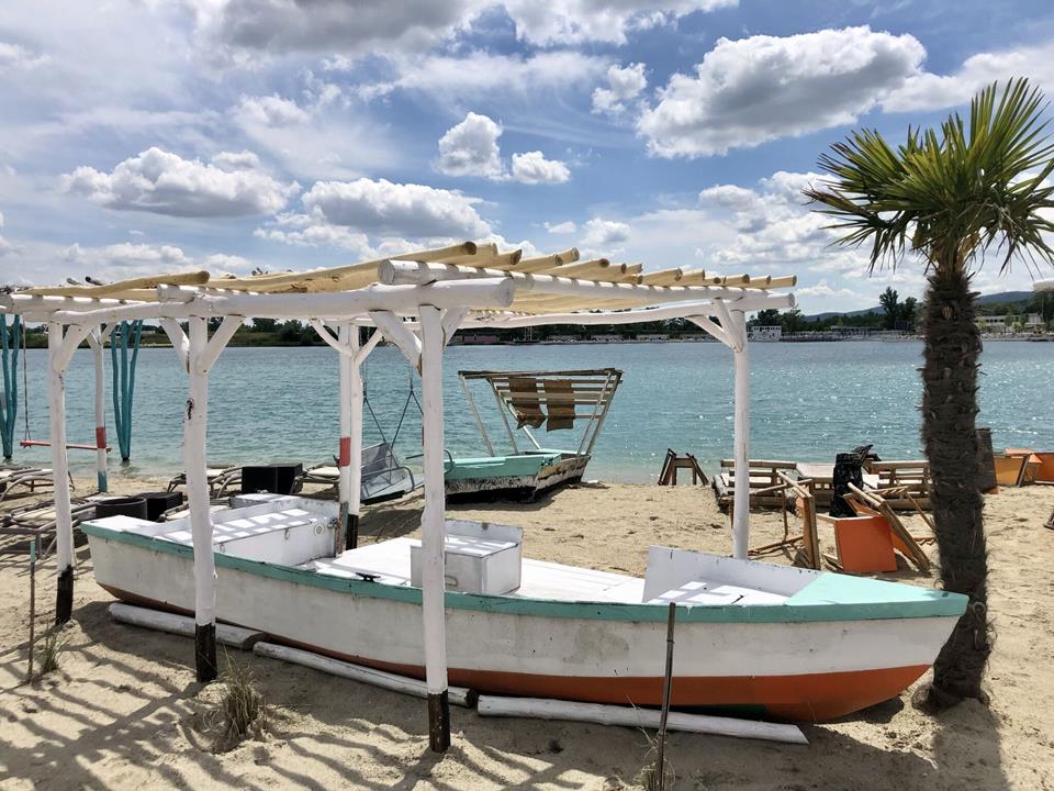 Lupa beach Budapest's sandy seashore