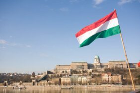 The history of Hungary Buda Castle Hungarian flag