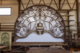 Buda Castle winged Iron Gate