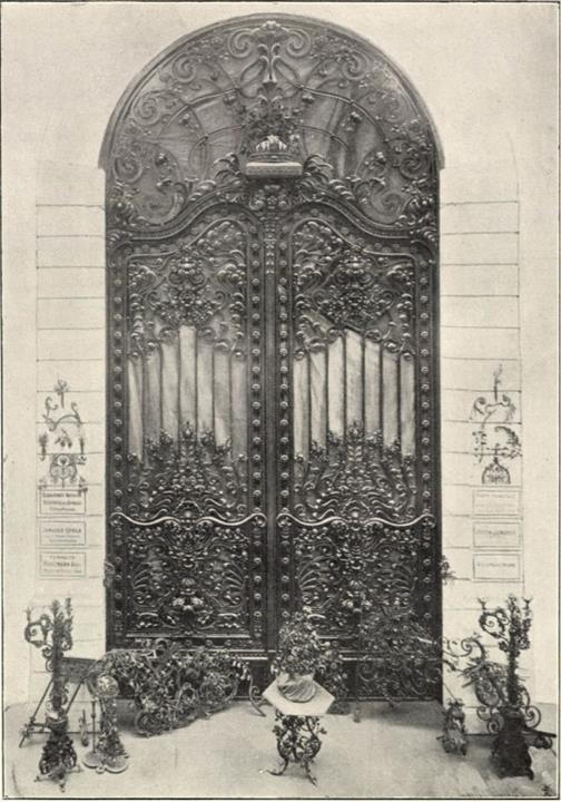 Buda Castle winged Iron Gate