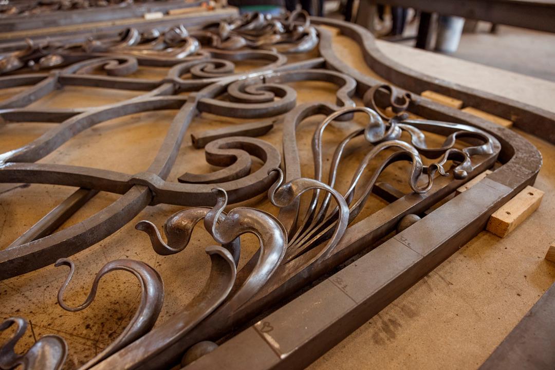 Buda Castle winged Iron Gate