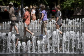 Budapest heatwave scorching weather