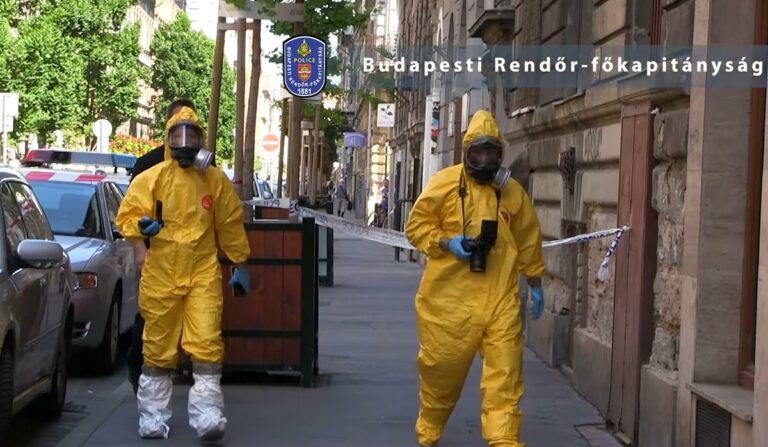 ブダペスト中心部のアパートで危険薬物の実験室が発見される
