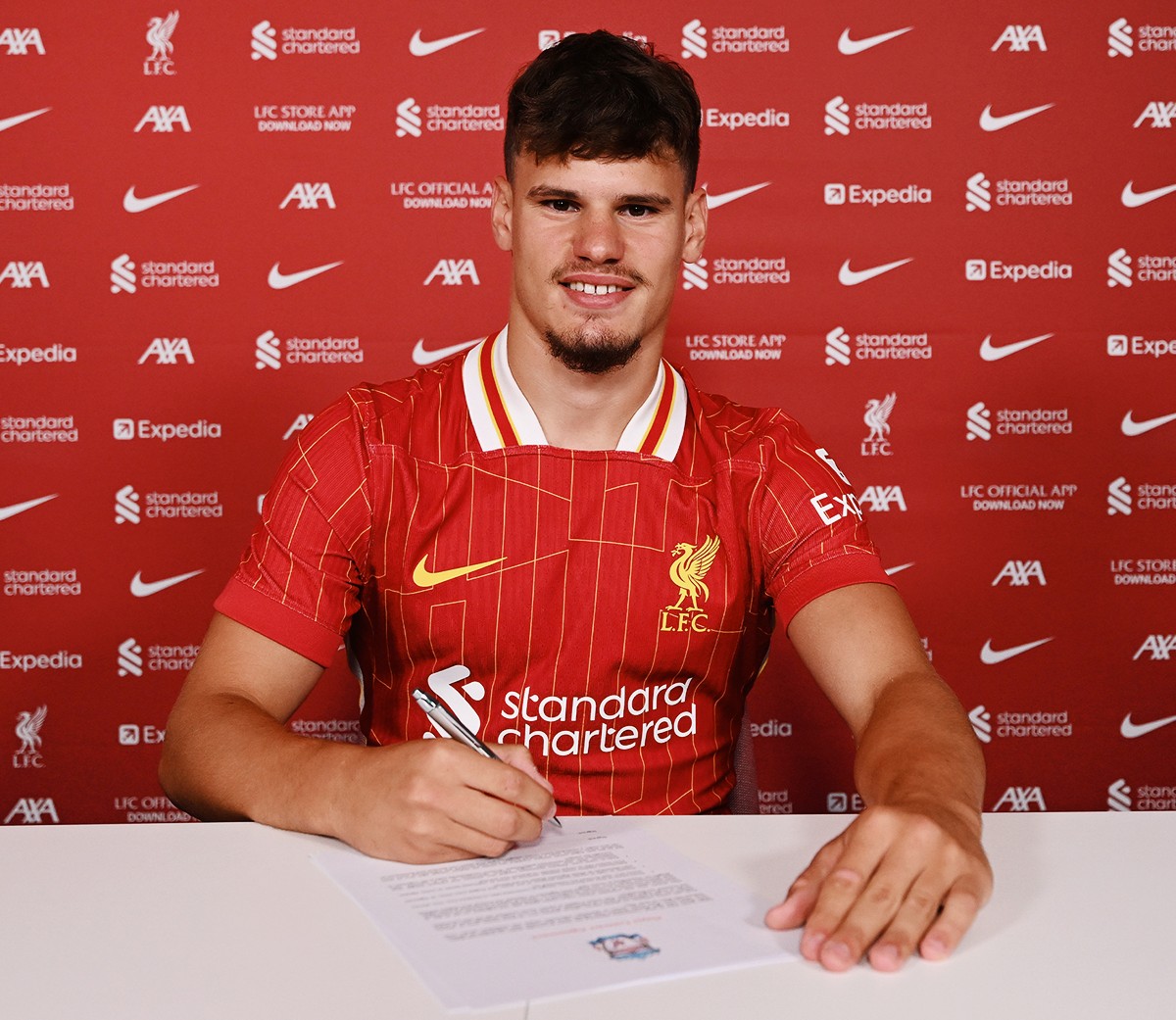 Milos Kerkez signs for Liverpool
