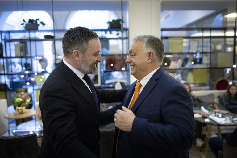 PM Viktor Orbán and Spanish VOX leader Santiago Abascal