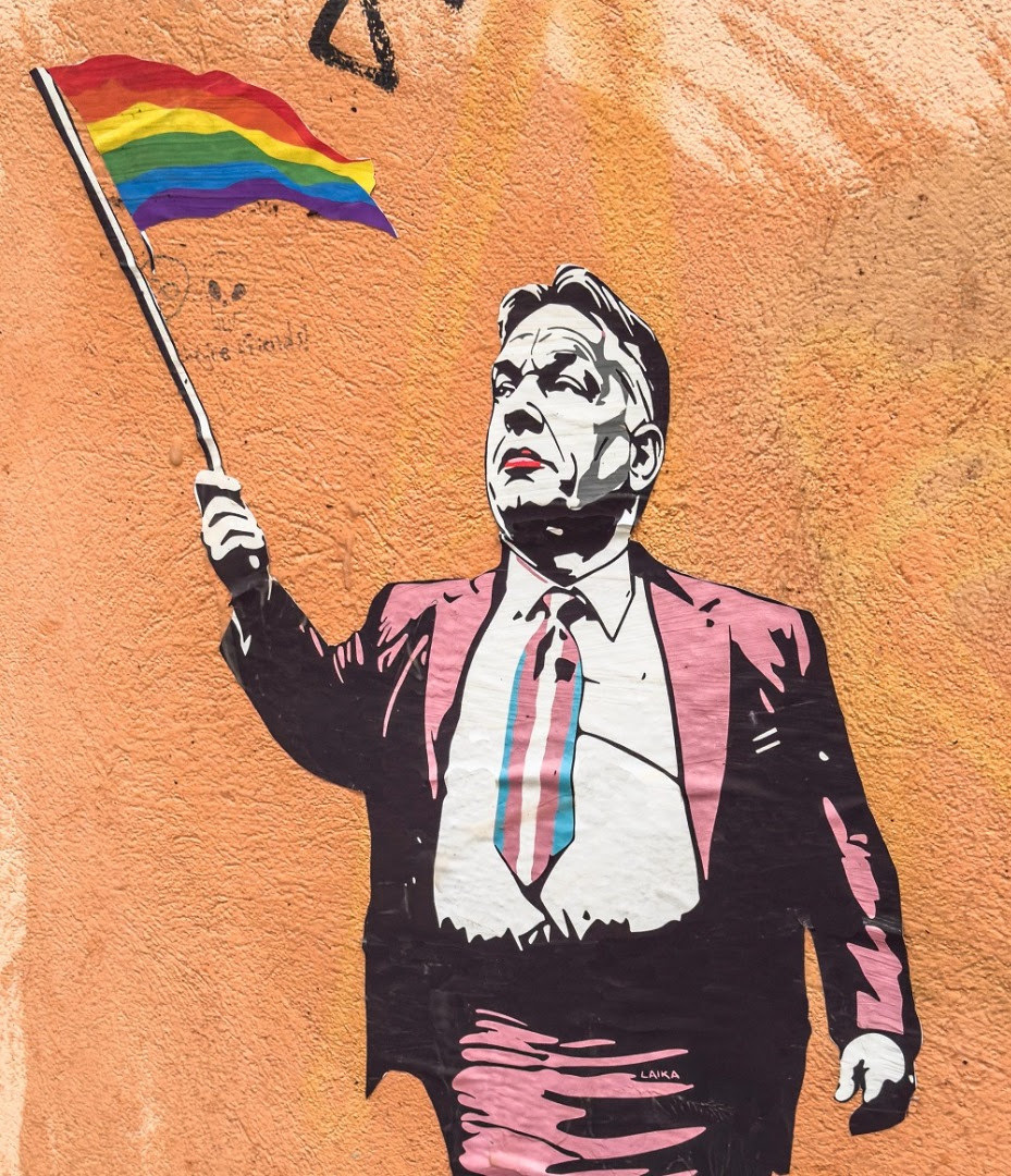 L'artiste de rue Laika s'en prend à Orbán avant la Pride de Budapest