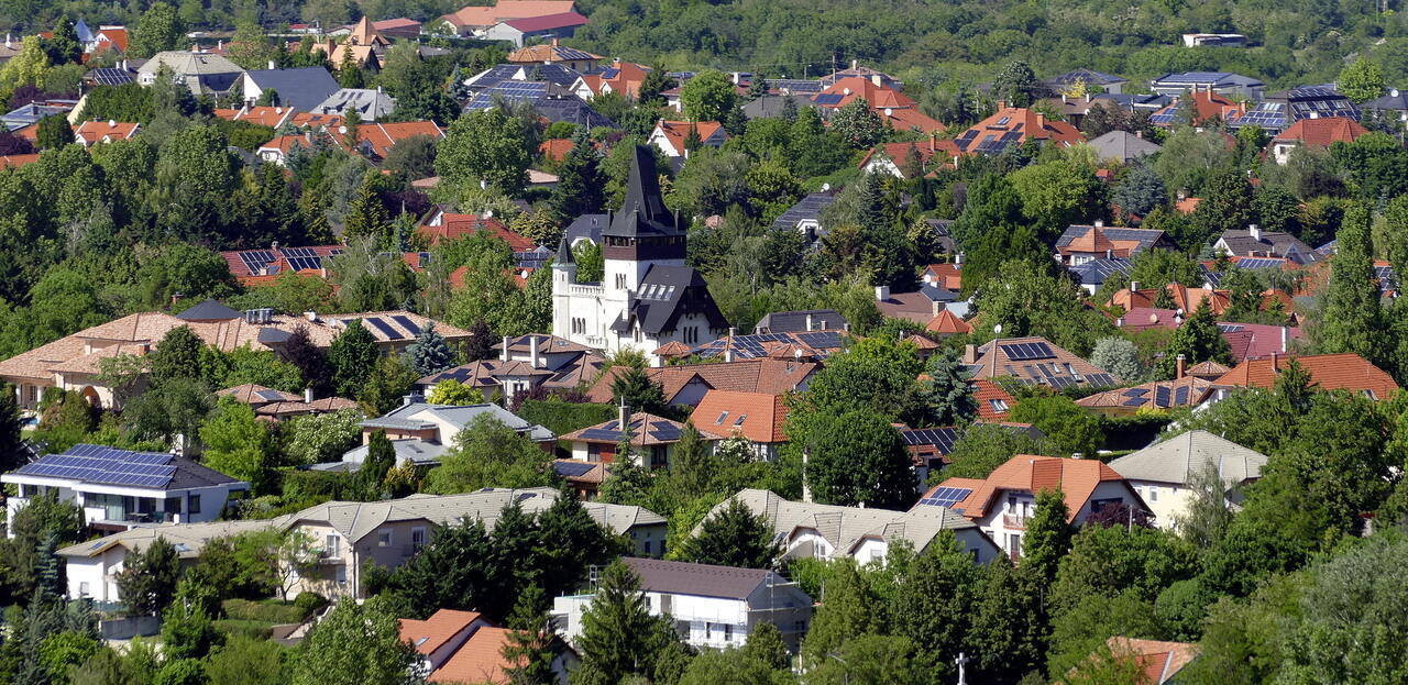Illustration du paysage urbain de Törökbálint