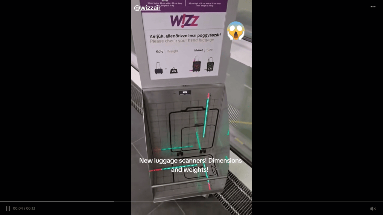 Датчик аэропорта Wizz Air Budapest