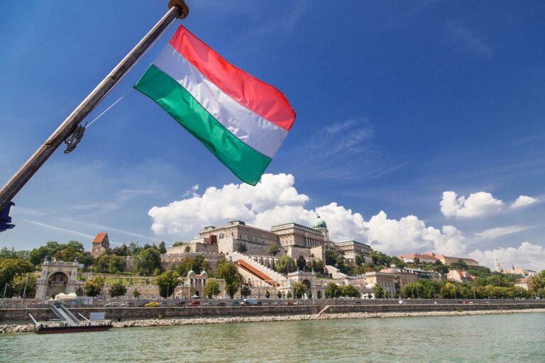 drapeau hongrois château de buda hongrois budapest