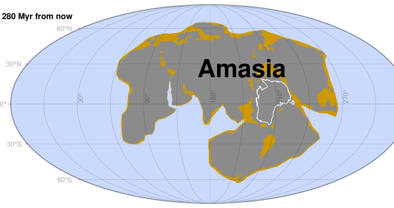 Amasia Pangea Proxima supercontinent