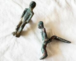 Bronze figurines Hungarian archaeology Brigetio Roman Empire artifacts
