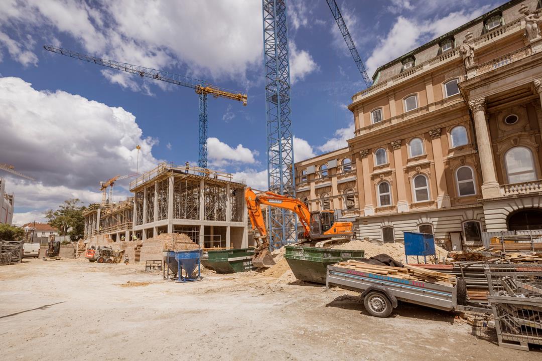 Buda Castle Northern wing being rebuilt using reinforced concrete Hungary news