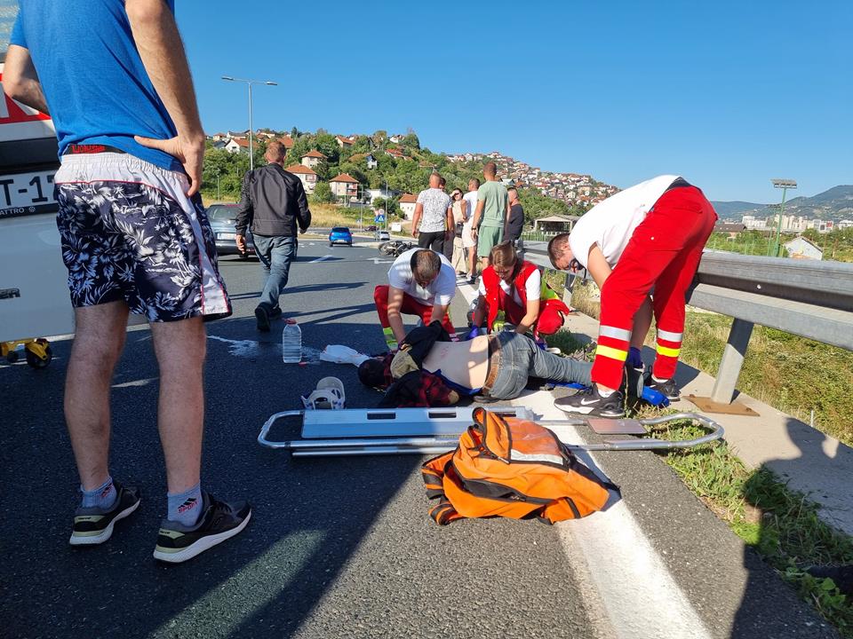 Hungarian motorcyclist crash