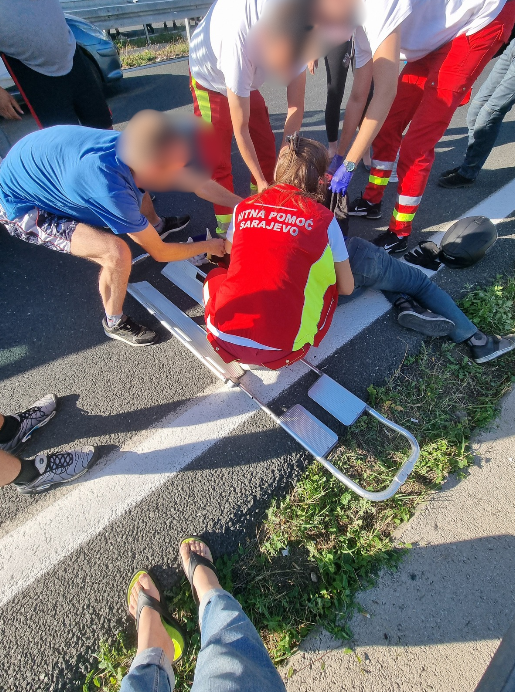 Hungarian motorcyclist crash