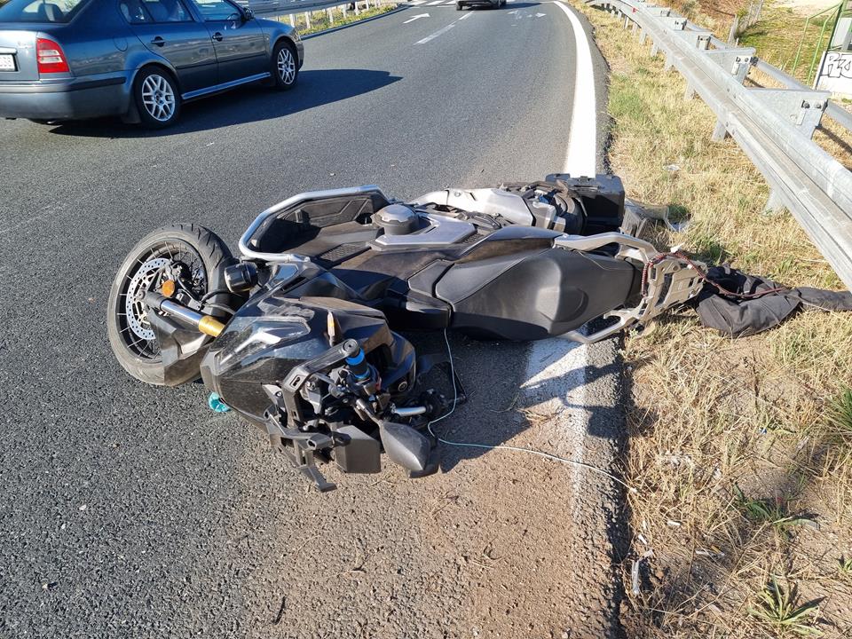 Hungarian motorcyclist crash