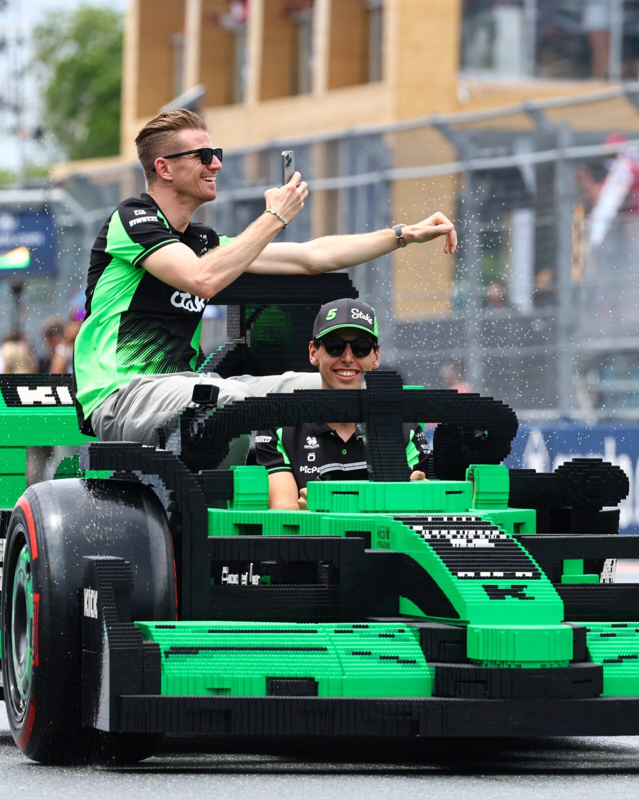 LEGO F1 car on display in popular Budapest mall