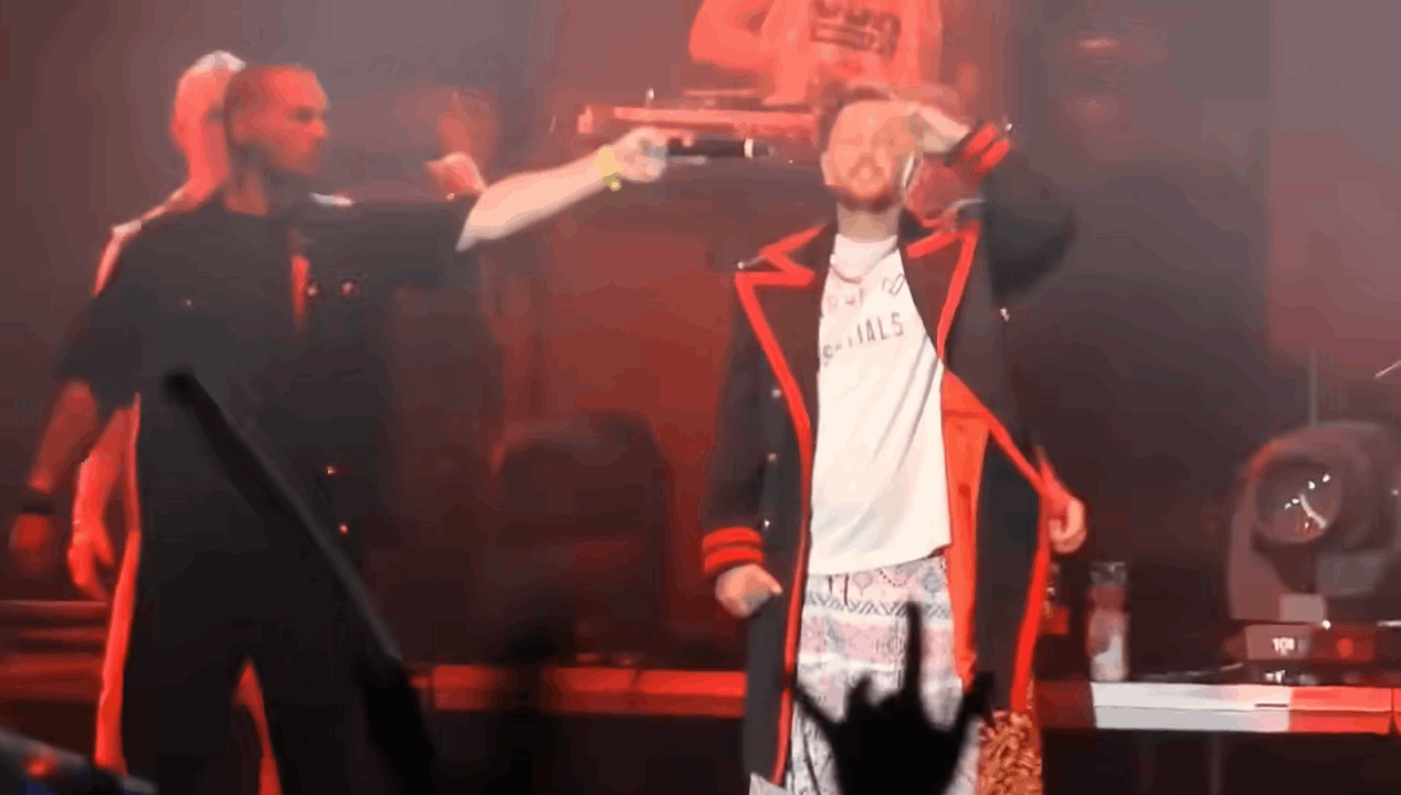 Majka Binjistan Hungarian rapper accused violence stage skit