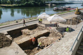 Szeged excavation Huszár Mátyás Riverside archaeological project