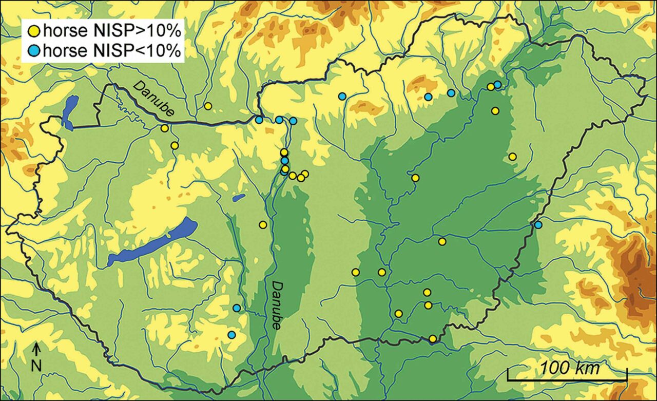 horse meat disappearance Hungary map archaeological sites