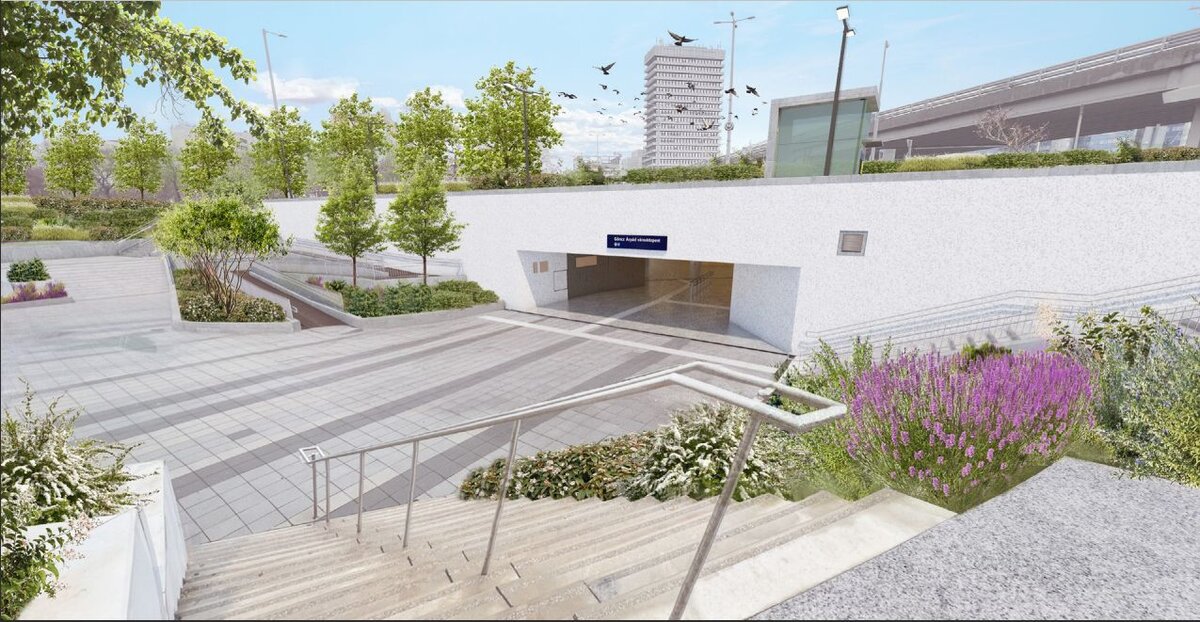 visual plan MBH headquarters rendering office building development