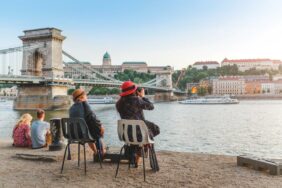 Budapest Airbnb Chain Bridge panoramic view