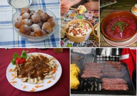 Carpathian Basin traditional dishes fritule Croatian Romanian mici miccs Hungarian dödölle Slovak food zlikrofi