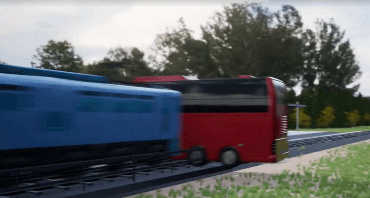 Horrific train accident in Siófok